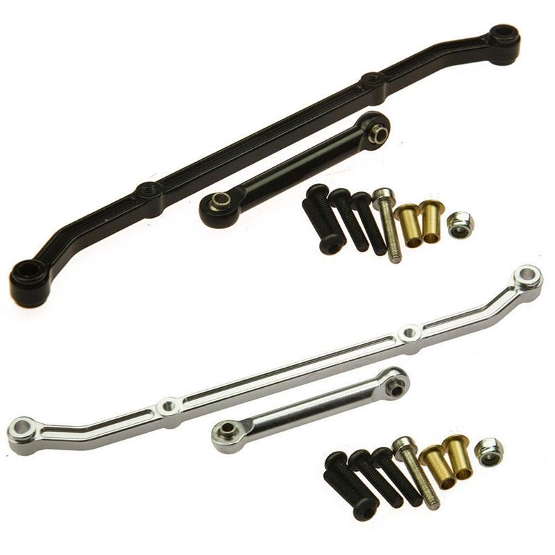 Durable Aluminum Steering Linkage Link Arm Set For 1/10 Rc Rock Crawler Cars Ax10 Scx10