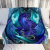 Cartoon Dragon Art Patterns Blanket Animals Flannel Blanket Cosy Lazy Couch Cover Blanket Super Soft Sheet Mattresses