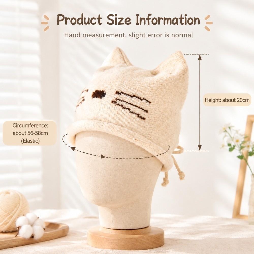 Cute Ear Cat Ear Beanie Hat Keep Warm Winter Hat Fashion Knitted Hat Winter