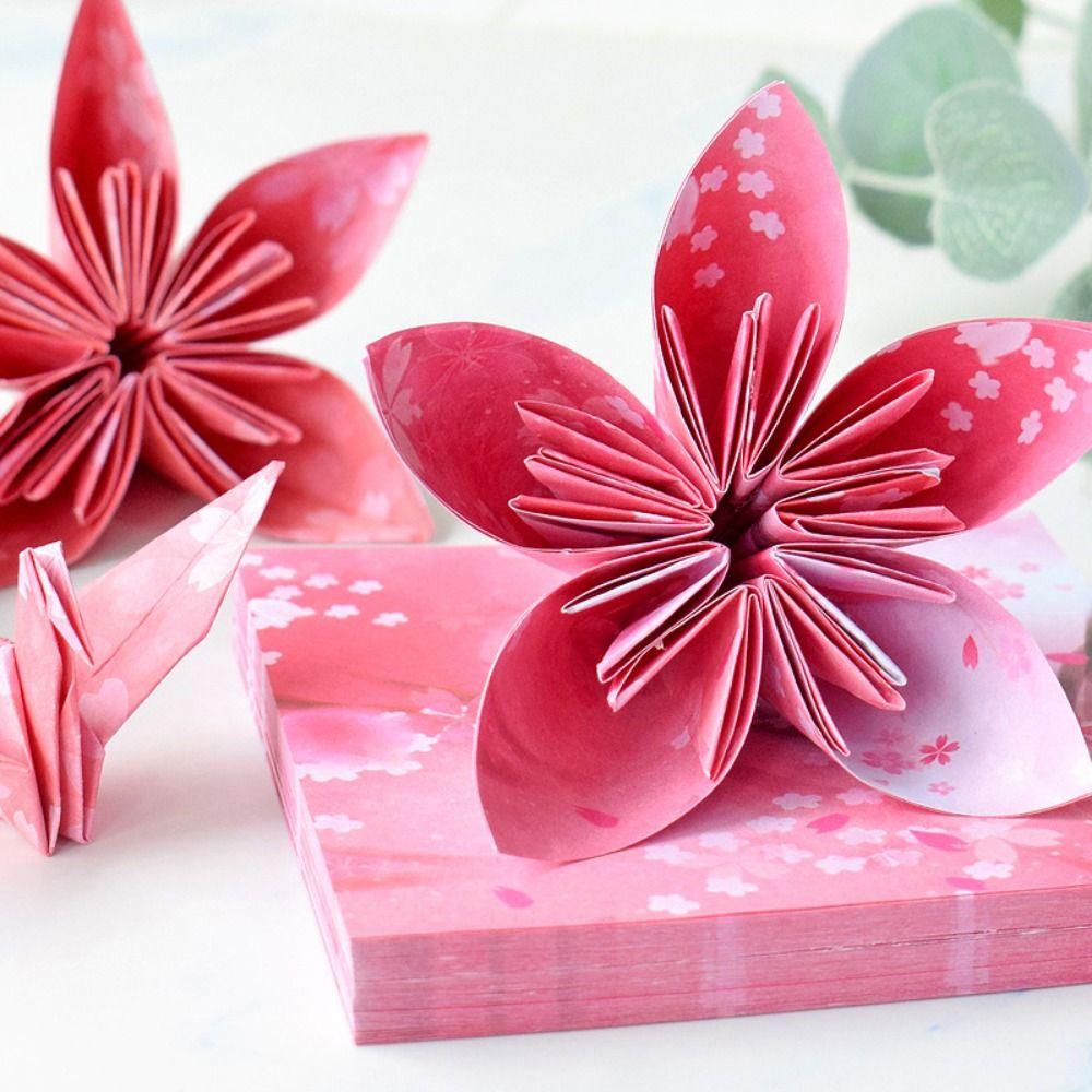 Creativity Exercise Sakura Double Sides Folding Paper Craft paper Art Material Origami Paper