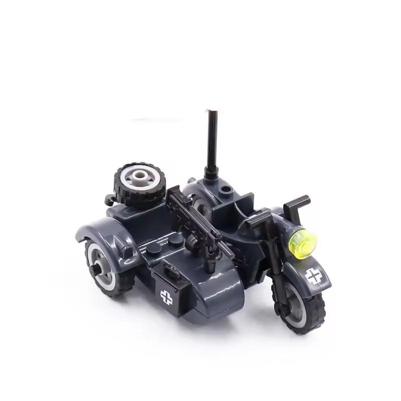 MOC Военное оружие SWAT Вторая мировая война Игрушечный пистолет Пушка с мешками с песком Строительные блоки Кирпичики Игрушки для детей Детские подарки Игрушка DIY Военная
