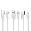Pack of 3 USB Type C Cables, Fast Charging Cable for Mobile Phones, USB To USB-C for Smartphones and Tablets, 1 Meter