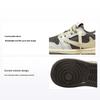 Кроссовки Travis Scott x Air 1 Retro Low OG TD Reverse Mocha Baby Brown Sail University-Red DO5441-162