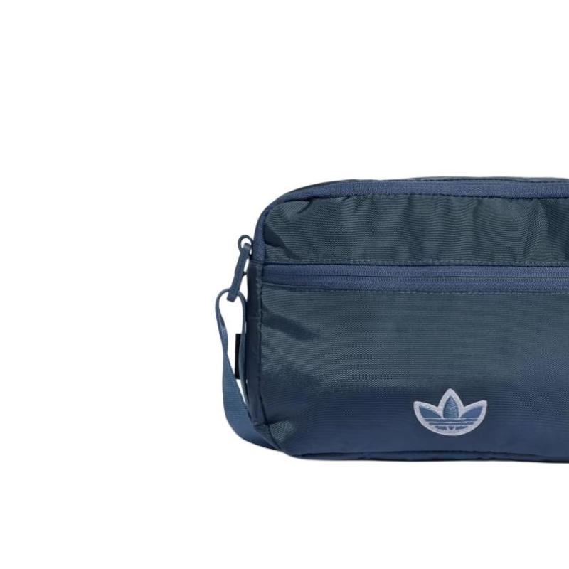 New Adidas Originals Premium Essentials Polyester Shoulder Bag, Crossbody Bag Small Unisex Ink Blue IS4600