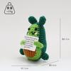 Funny Crochet Positive Inspirational Emotional Support Cat Doll Home Room Decoration Handmade Knitted Cat Desktop Ornament Gift