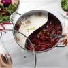 Meichu 32cm Stainless Steel Divided Hot Pot with Lid
