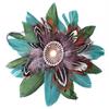 [Q5774] - Golden Green 'Cheyennes' Designer Brooch - 10x10 Cm