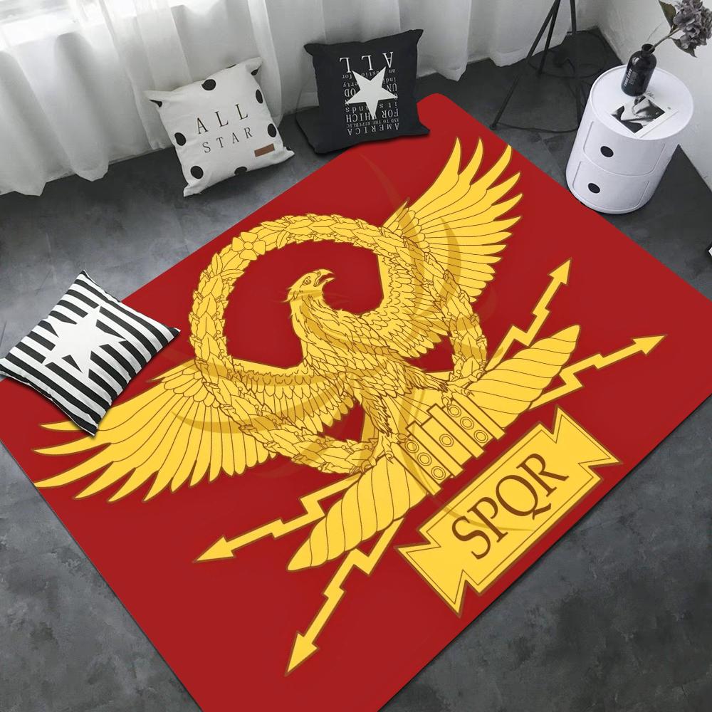 Римский SPQR Принтованный Коврик для Пола Прямоугольный Противоскользящий Домашний Мягкий Коврик для Ванной Придверный Коврик для Помещений и Улицы Современный Домашний Декор