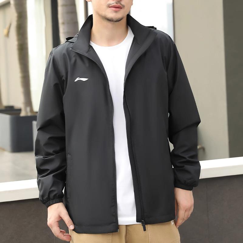Li Ning Trench Coat Men's Black YFDT201-1