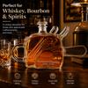 Creative Chainsaw Shaped Glass Whiskey Decanter 100th Anniversary Liquor Bottle for Home Bar Display Gift