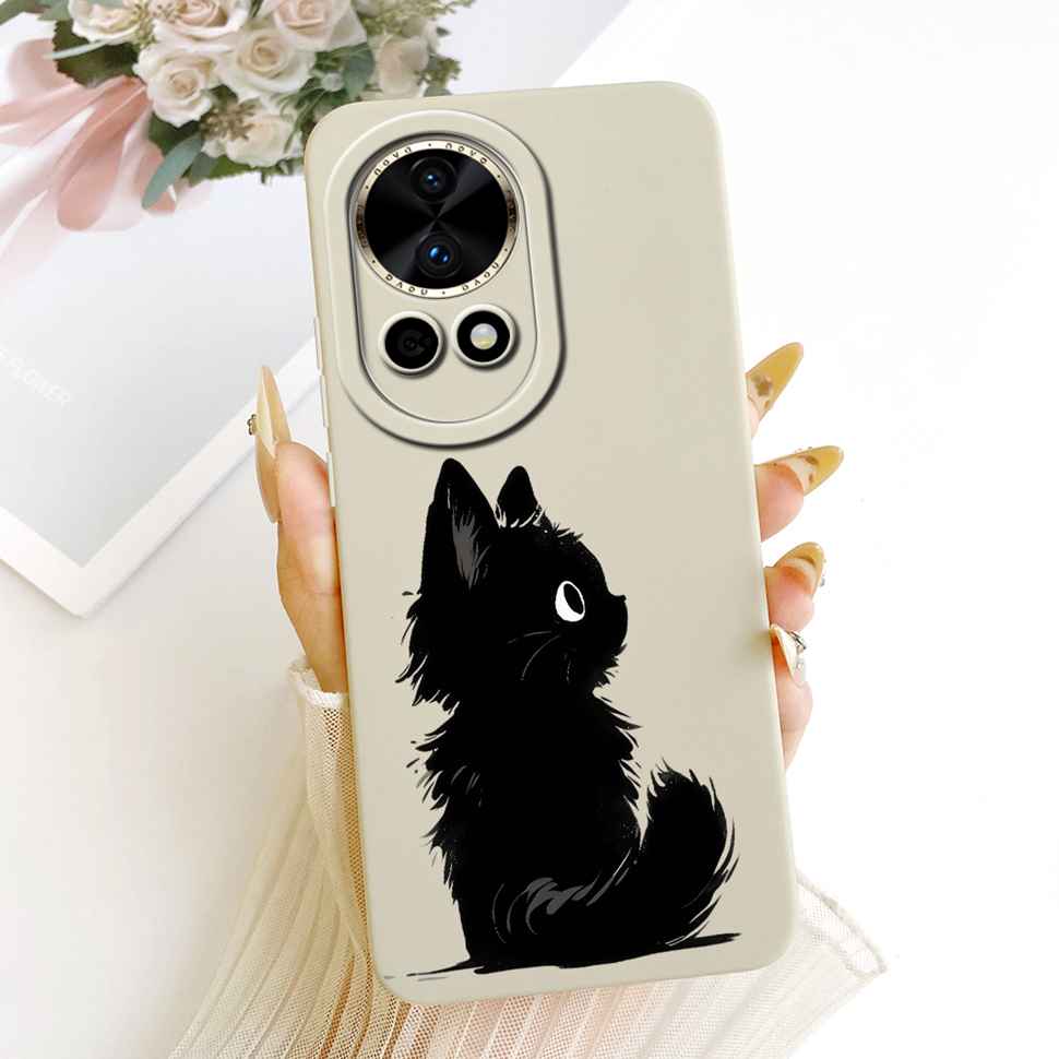 New For Huawei nova 12 5G BLK-AL00 Case Luxury Flower Butterfly Silicone Back Cover For Huawei Nova12 5G Phone Cases Bumper