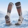Зимние лыжные носки, теплые термоноски до колена, для холодной погоды, сноуборда, хлопковые носки для катания на лыжах, велоспорта