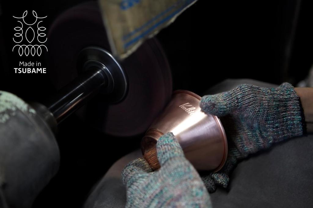 Kalita High Thermal Conductivity Copper Coffee Dripper Wave Series Handmade by Tsubame Artisans for People Made in Japan Drip Equipment For 2 People 4