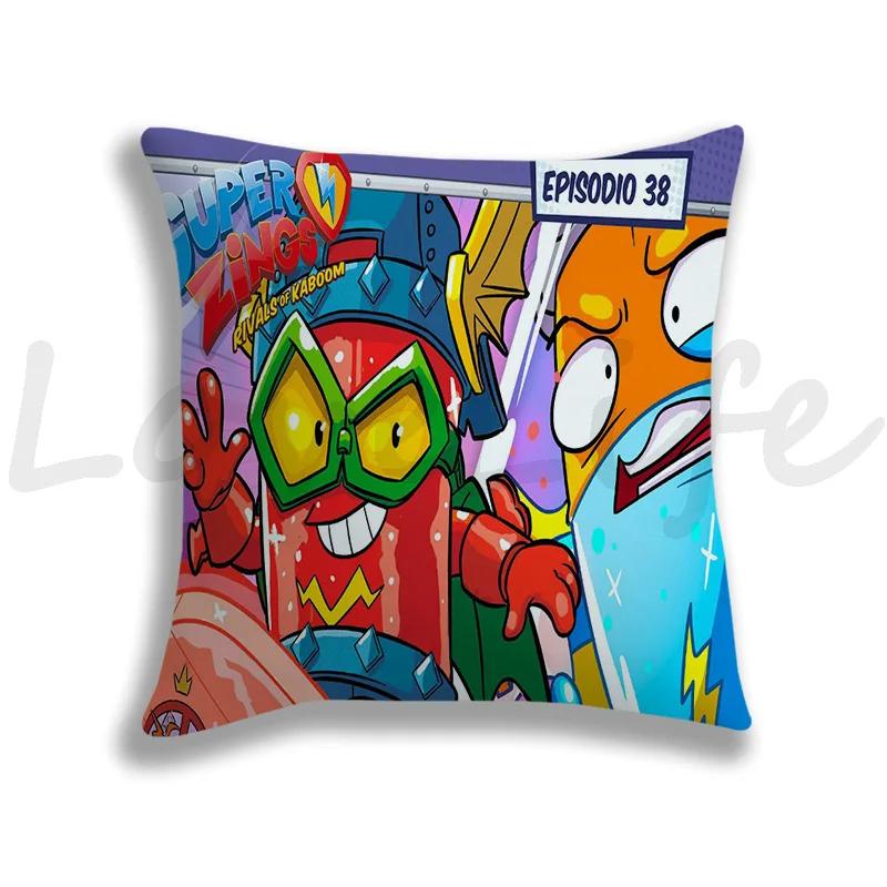 Newest Super Zings Pillow Cover Cute Cartoon Pillow Case Cushion Cover Pillow Throw SuperThings Decor Pillowcase For Bed Throw