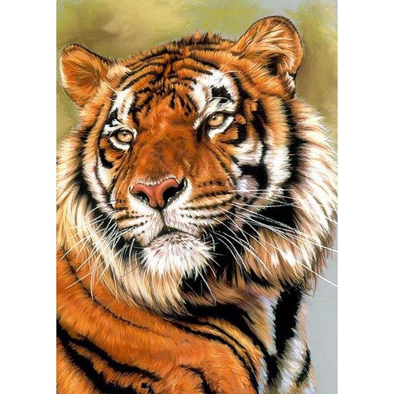Новый 5D DIY алмазная живопись Тигр Алмазная вышивка животные пейзажи вышивка крестиком полная круглая дрель домашний декор ручной подарок