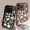Чехол для телефона с цветами для iPhone 15 14 13 12 11 Pro Max X XR XS Max 7 8 Plus SE3 Чехлы для телефонов с мультяшным цветочным узором Силиконовый противоударный бампер задняя крышка