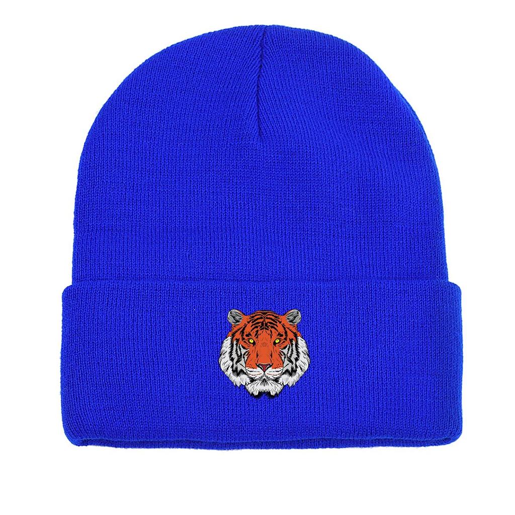 Шапка Fierce Tiger Winter Knitted Cap Beanie, шапка Animal Skull Cap Cancer Chemo Thermal Sporting Bonnet Knit Beanie