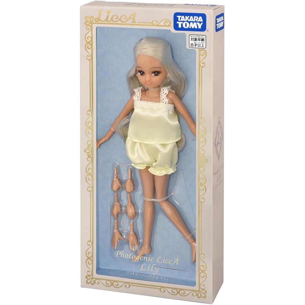 Takara Tomy Licca-chan Doll Photogenic Licca Lily 25cm Collectible Fashion Toy