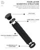 MTB Grips For 22.2mm Rubber Non-Slip Soft Comfortable Bicycle Handlebar Grips Dual Lock Ring For Scooter BMX Bike Accessories