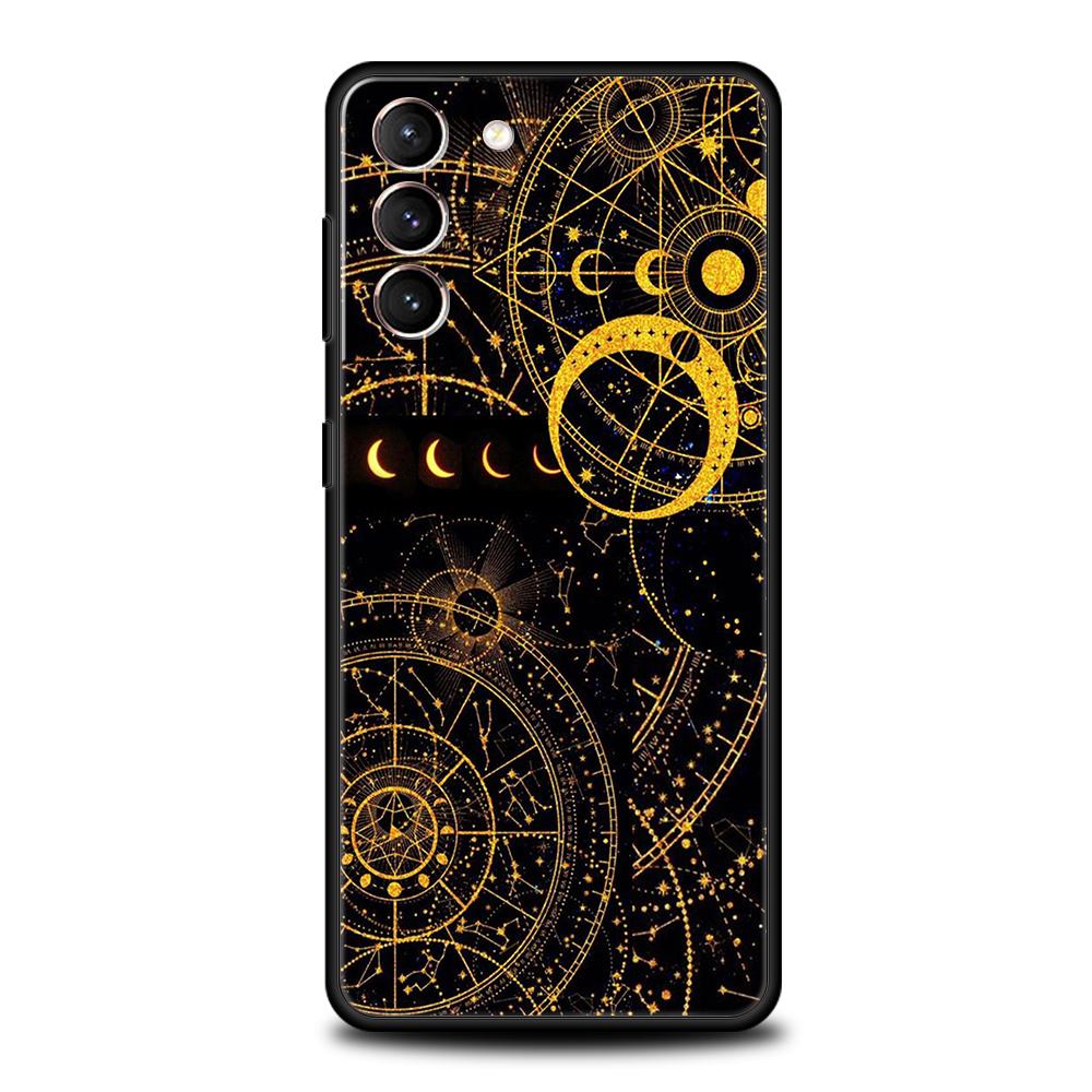 Астрологический чехол «Солнце, Луна, Облака» для Samsung Galaxy S24 S23 S22 S20 S21 FE Ultra S24 S23 S10 S10E S9 S8 Plus 5G