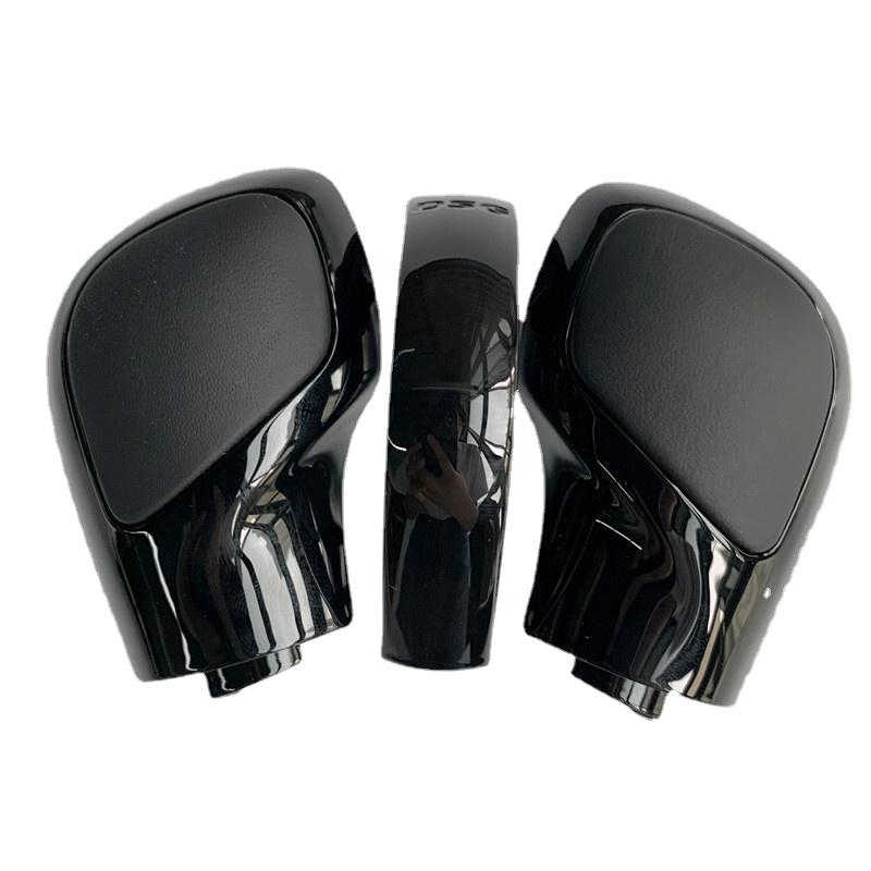 1PCS Chrome Matt with Leather Shift Knob Gear Side Cover DSG Emblem for VW Golf 6 7 R GTI Passat B7 B8 CC R20 Jetta MK6 GLI