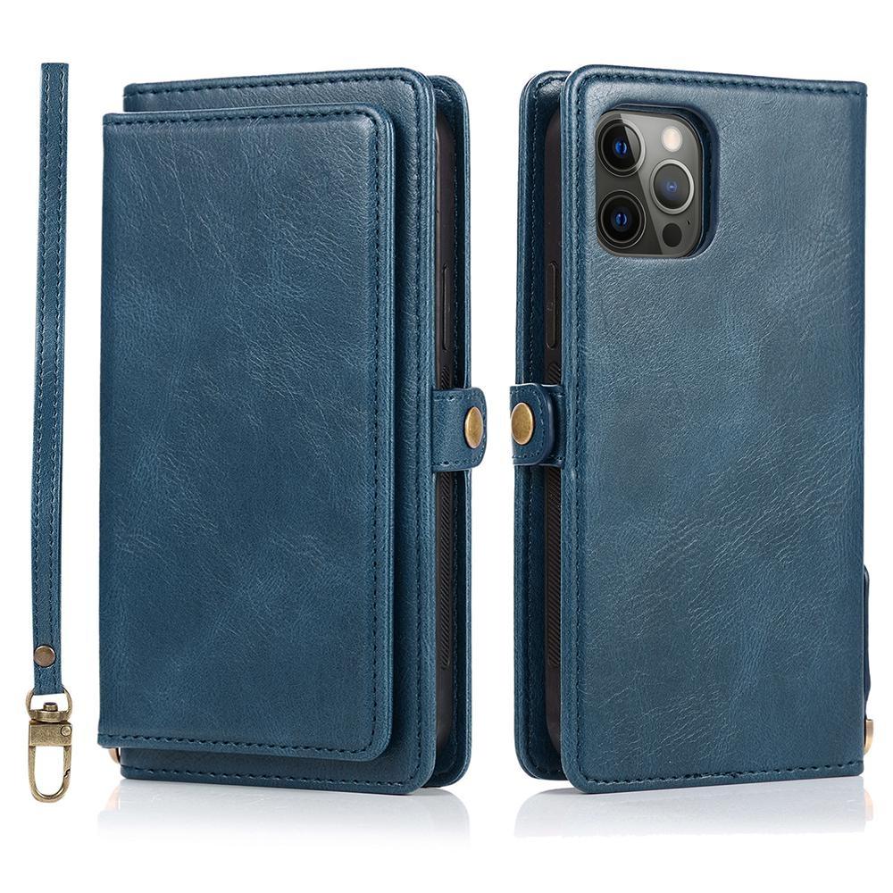 Detachable Multi Card Flip Magnetic Wallet Leather Case for iPhone 15 14 13 12 Pro Max Xs Max XR 8 7Plu Samsung S23 S22 S21 Ultra Plus A14 A13 A52 A53