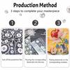 Набор для рисования жемчугом DIY Яблоня Цветок Дом Пейзаж Без рамы Сверкающее искусство из бусин Холст Креативный домашний декор Поделка для начинающих