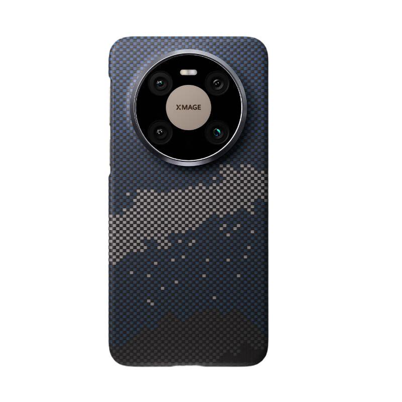 CONGA Huawei Mate 80 Pro Max Case Kevlar Aramid Fiber Protective Cover Full Wrap Ultra-Thin Hard Shockproof Cooling Galaxy Magnetic Metal Ring Fire