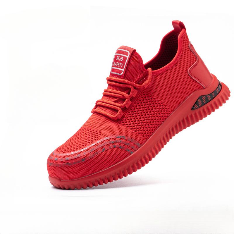 Дышащая, противоударная и противопрокольная стальная изоляция носка защитная рабочая защитная обувь