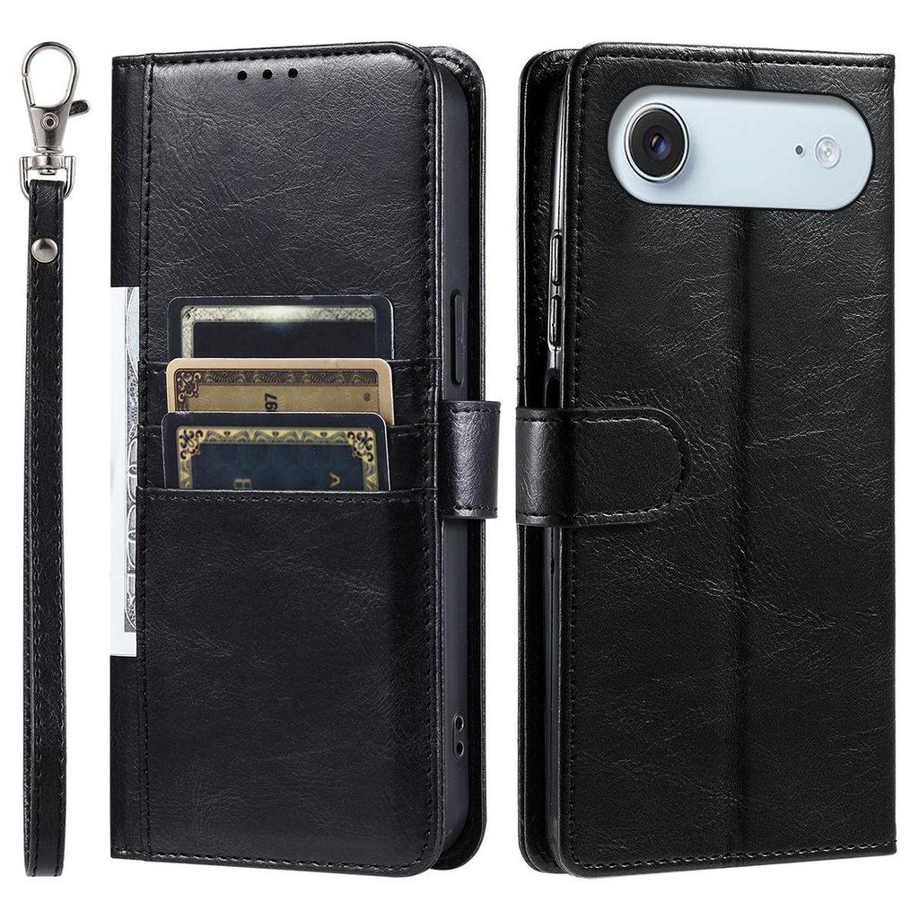 Чехол-бумажник для iPhone Air Retro из ПУ-кожи, книжка, с отделениями для карт