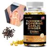 Turmeric Curcumin 2360mg Capsules, Garlic, Ginger, Bioperine, 120 Caps