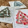 1/3Pcs Christmas Tree Bookmark with Card Tree Shape Acrylic Book Page Marker Clip Decoration