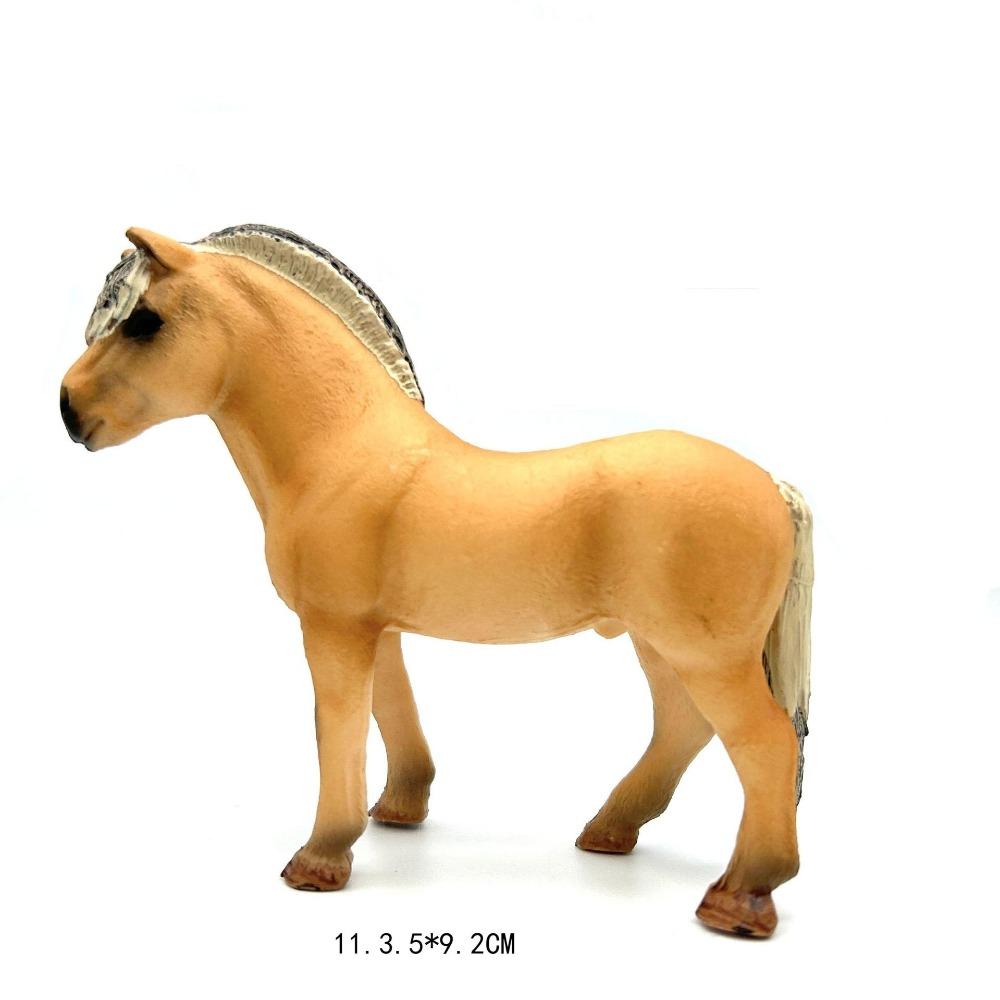 PVC Figurines Horse Animal Model Wild Steed Wild Life Horse Model Early Educational