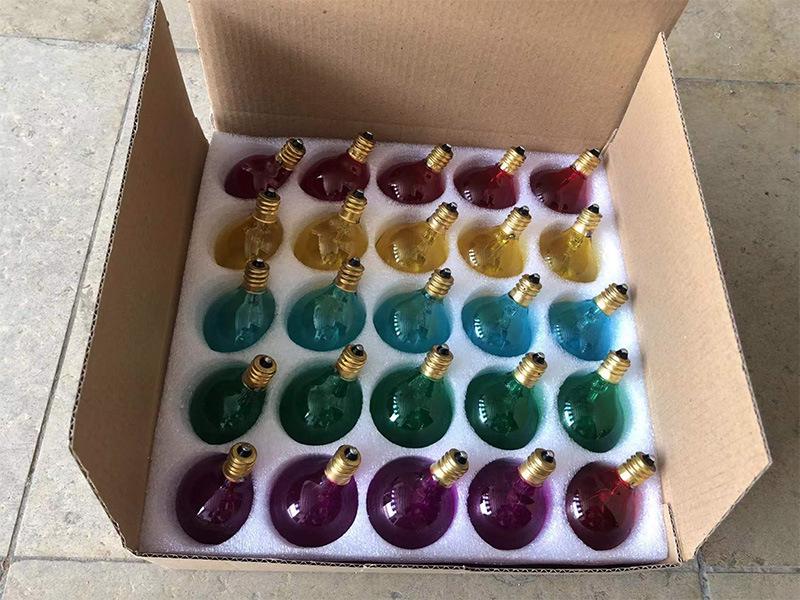 G40 Tungsten Filament Bulb, E12 220V, European Standard, Waterproof Outdoor Glass Incandescent Spare Bulb for Atmosphere Lighting.