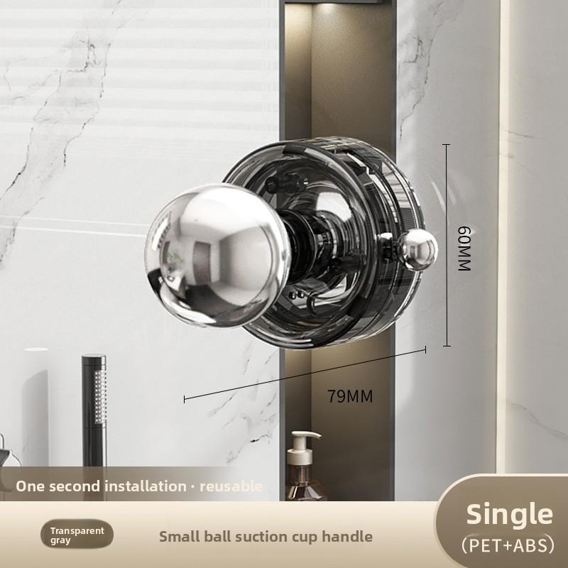 1 шт. Ручка для стеклянной двери на присоске, без сверления, для ванной комнаты, раздвижной двери, прочный поручень, ручка для окна, дверцы шкафа, холодильника