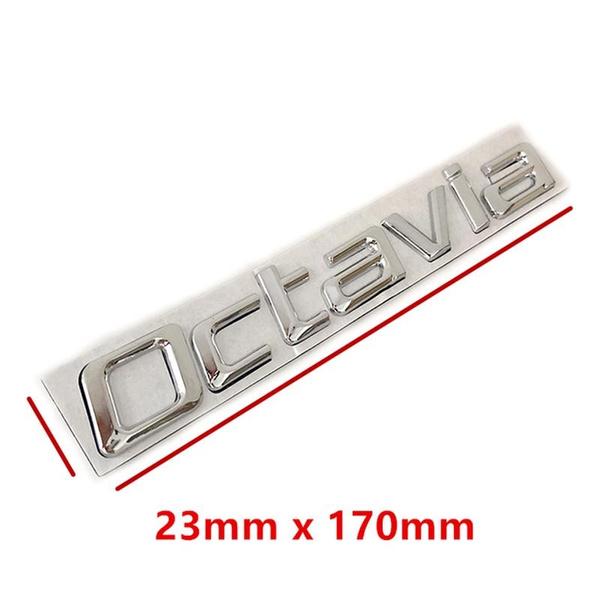 3D металлическая высококачественная наклейка на автомобиль Octavia, стильные буквы, слова, маркировка для заднего багажника, значок, логотип, наклейка, эмблема, автоаксессуары