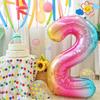 32-дюймовые градиентные цветные цифровые шары для украшения детского дня рождения