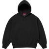 Supreme Худи с атласной аппликацией Черное