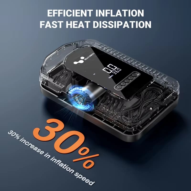 Цифровой дисплей интеллектуальный DC 12V 150PSI портативный воздушный компрессор насос для накачивания шин автомобильный насос для накачивания шин с манометром