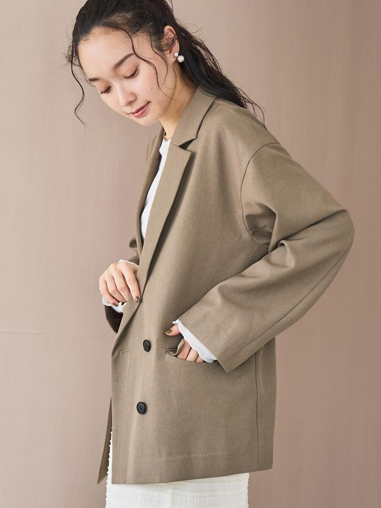 Двубортный жакет Cohen под шерсть, Размер 76506000001, 2970, ТЕМНО-КОРИЧНЕВЫЙ (29), L