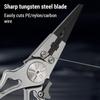 Aluminum Alloy Fishing Pliers Hook Remover Fishing Line Cutters with Sheath and Lanyard