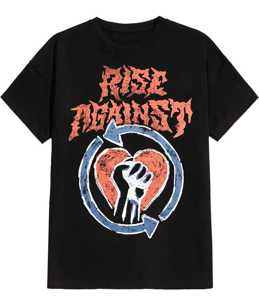 Rise Against Heart Fist Graphic T-shirt