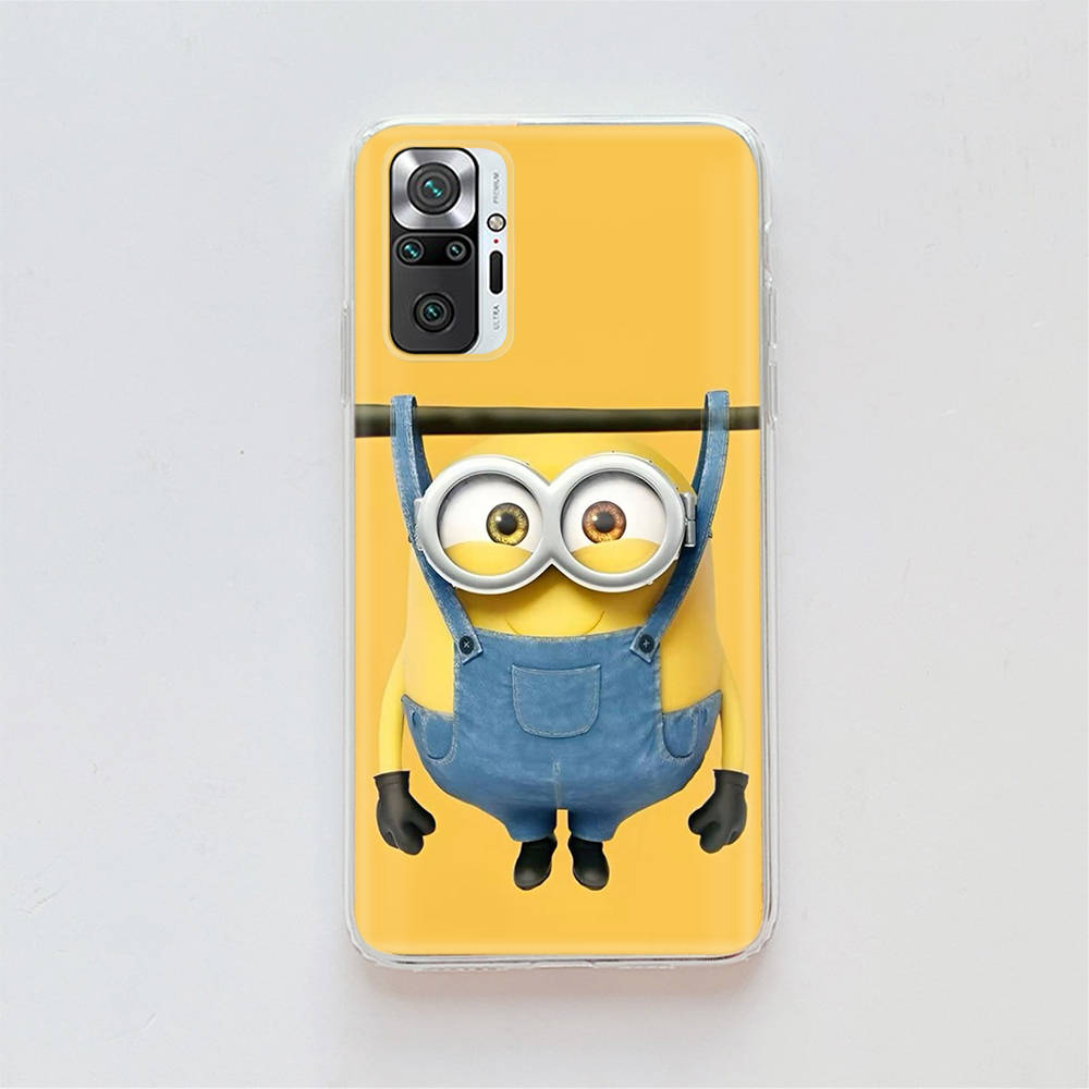 Прозрачный чехол для Samsung A04 A14 A23 A34 A54 M23 M33 M52 M53 Realme Narzo 50 50I 50a Prime C35 C55 C30S 10 9 Pro M-76 Милые миньоны