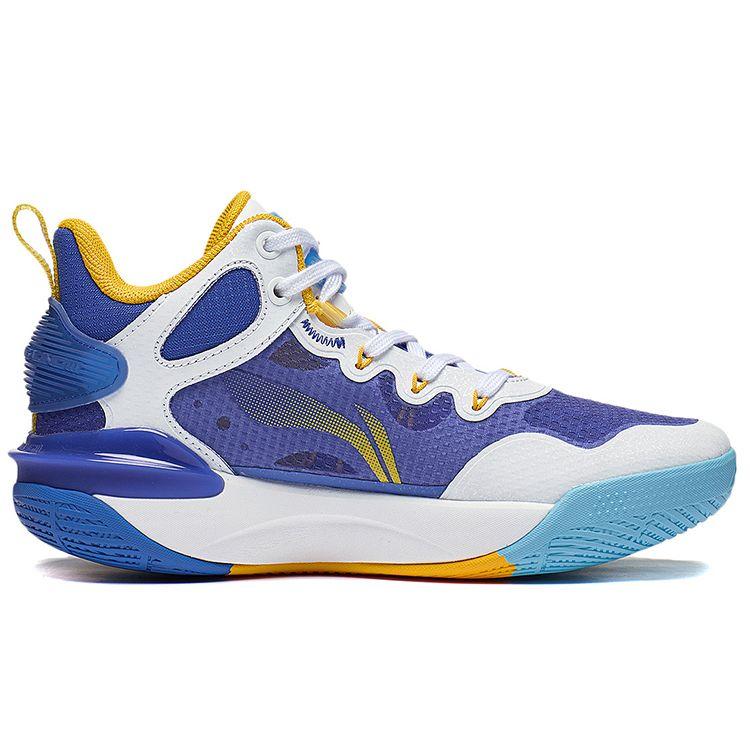 Li Ning Youth Pioneer Ling Team 3.0 Basketball Series Shock Absorption Rebound Breathable Support Mid-Top Basketball Shoes YKBT026-7