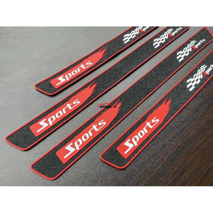 Auto Accessories Rubber Car Door Sill Trim Protection Guards Anti Scratch Strips
