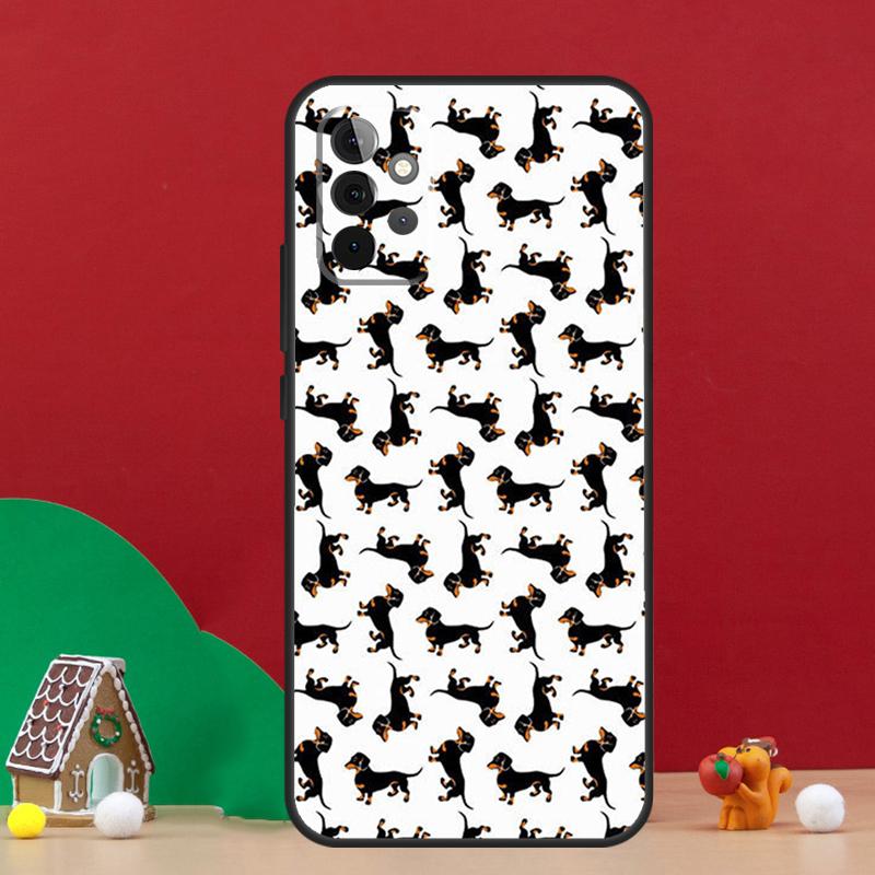 Cute Dachshund Sausage Dog Case For Samsung Galaxy A36 A56 A06 A13 A53 A32 A12 A22 A52 A35 A17 A16 A55 A15 A54 A34 A14