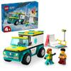 LEGO City Ambulance and Snowboarder Toy Present Block Boys Girls Children 4 Years Old 5 Years Old 6 Years Old Ambulance Skateboard Skateboard Pretend