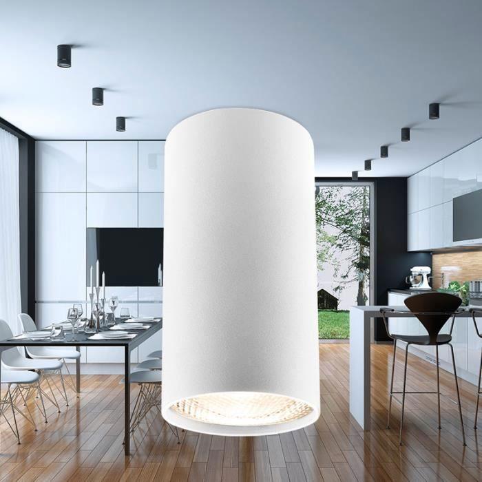 Plafonnier alu GAMA-5510A rond GU10 35W Blanc