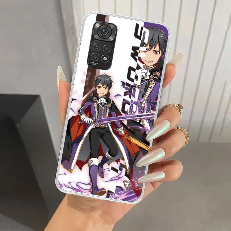 Чехол для телефона аниме Sword Art Online SAO для Xiaomi Redmi Note 15 14 14S 13 12S 12 Pro 11S 11 Plus 11T 11E 10S Мягкий Funda Принт She