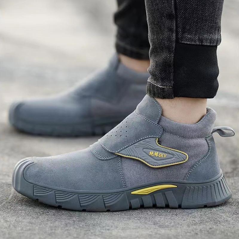 Легкая мягкая подошва противоожоговая защитная обувь для сварки для мужчин противоударные стальные носки защитная рабочая обувь огнестойкая обувь для сварки Star